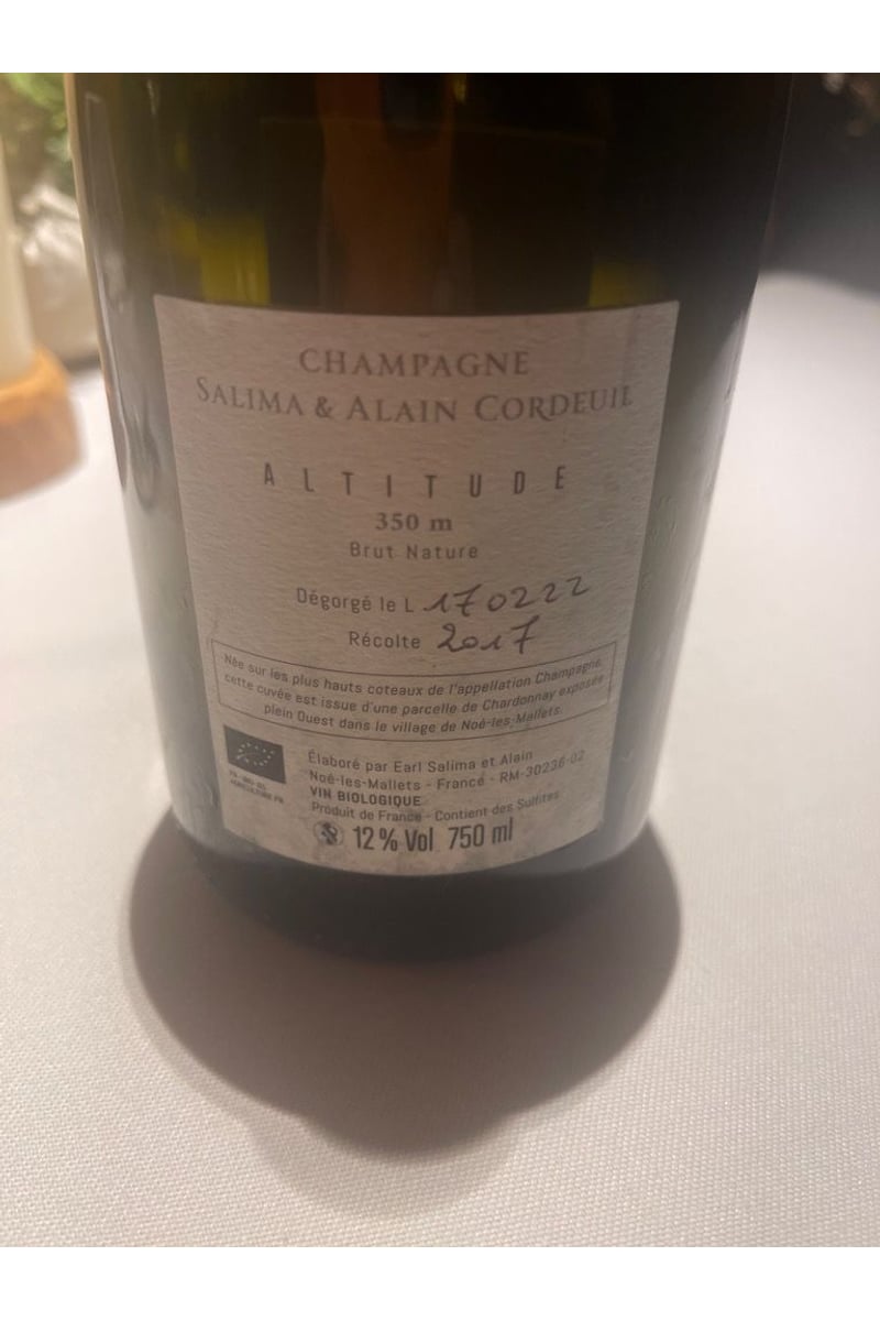 CORDEUIL ALTITUDE 320 M 0,75cl