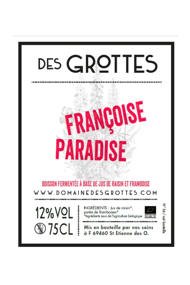 GROTTE FRANCOISE PARADISE 0,75cl