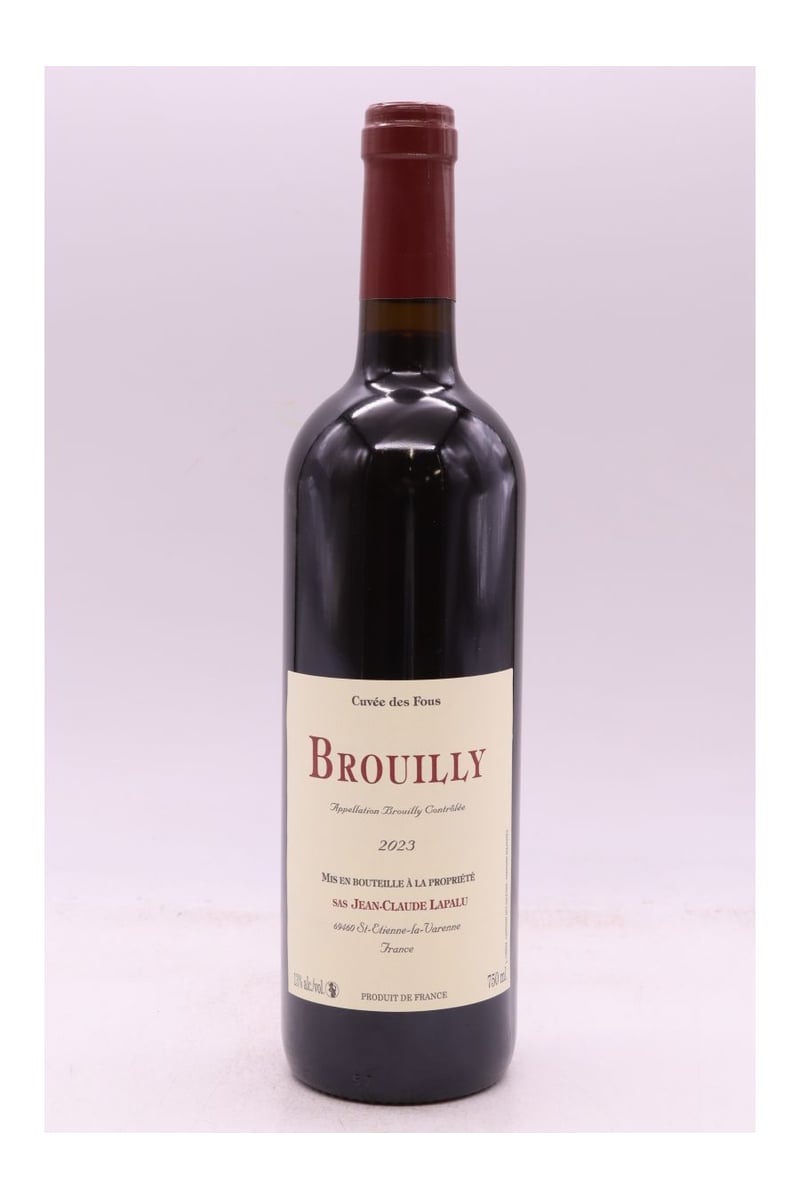 LAPALU BROUILLY CUVEE DES FOUS 2023 0,75cl